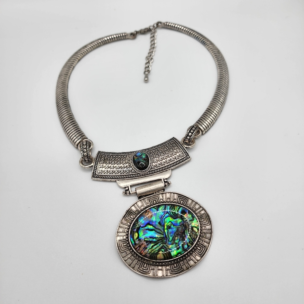 Iridescent Chunky Choker Statement Piece